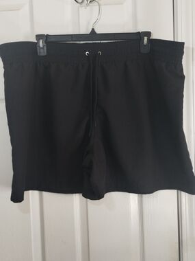 Plus Size Ava & Viv Black Athletic Shorts